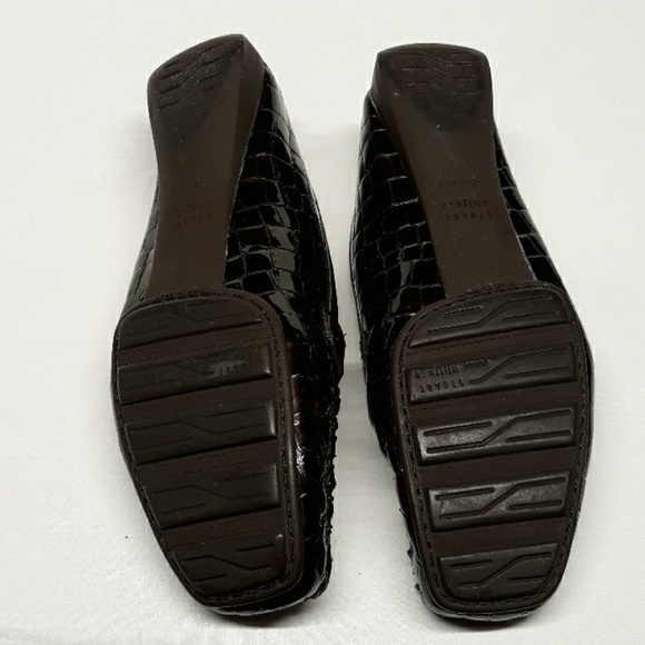 Stuart Weitzman  Patent Croc Print Driving Loafer - Picture 5 of 7